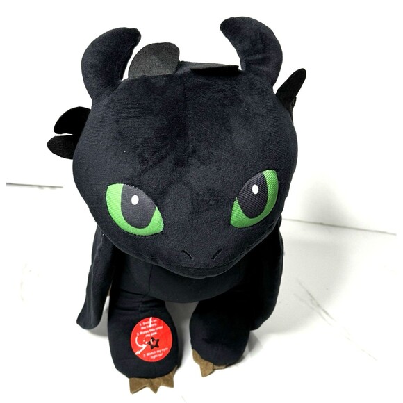 Dreamworks Toothless Nightbuddies Light Up Eyes Stuffed 21" Cuddle Plush New! - Picture 1 of 11